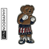 Heavyweight Boxing Bear Pin