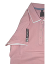 Women's Pink Golf Polo with White Trim